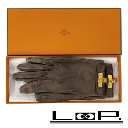 緊急値下げ ■中古■ エルメス ケリー 手袋 グローブ ラム レザー ブラウン ゴールド #7 箱 【13031】5 【中古】 緊急値下げ ■中古■ エルメス ケリー 手袋 グローブ ラム レザー ブラウン ゴールド #7 箱 【13031】5 【中古】