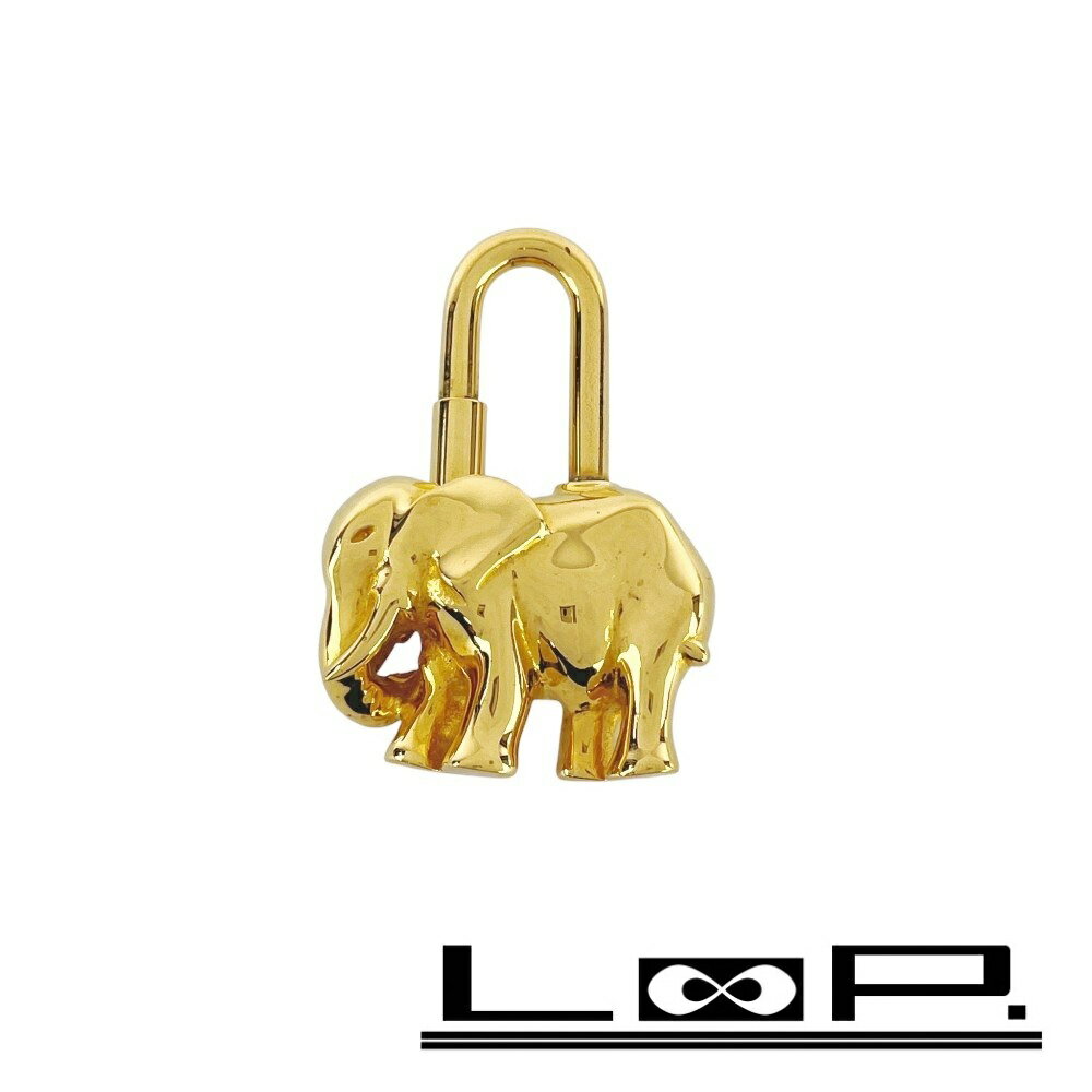 （極美品）エルメス カデナ エレファント 象 チャーム ゴールド 美品 エルメス カデナ エレファント 象 ゴールド エルメス カデナ