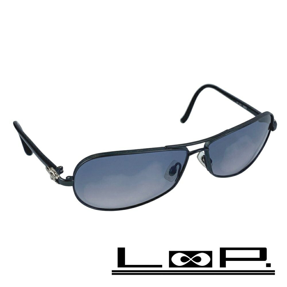 クロムハーツ ■美品■ サングラス アイウェア 眼鏡 メガネ ティアドロップ GRU RED ブラック 【612732】7 【中古】