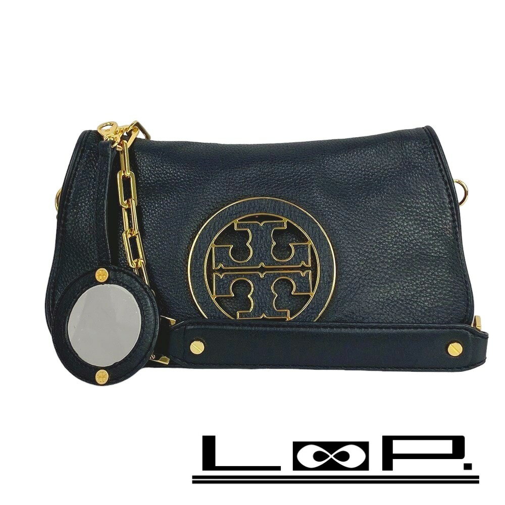 ◆SALE◆ ■美品■ トリーバーチ チェーン ショルダー バッグ レザー ブラック 【47336】 【中古】