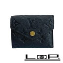 ■新同■ ルイヴィトン ポルトフォイユ ゾエ 3つ折り 財布 コンパクト モノグラム アンプラント ブラック M62935 【405037】1 【中古】