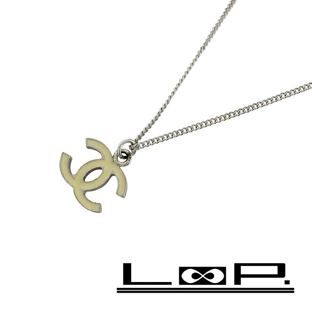 Rakuten - シャネル ■美品■ ココマーク ネックレス アクセサリー ホワイト シルバー SS 06V 【562938】11 【中古】