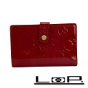 ■美品■ ルイヴィトン ポルトモネ ヴィエノワ 二つ折り 財布 ウォレット がま口 ヴェルニ レッド スリーズ 箱 【400643】5 【中古】