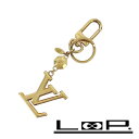 SALE!!!!■中古■ ルイヴィトン ポルト クレ LV ファセット ロゴ チャーム キーリング GP ゴールド M65216 箱 【260544】★ 【中古...