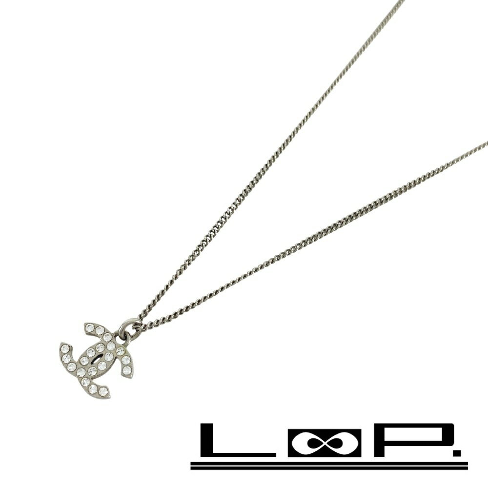Rakuten - シャネル ■美品■ ココマーク ラインストーン ネックレス アクセサリー シルバー SS F13V 箱 【614644】7 【中古】