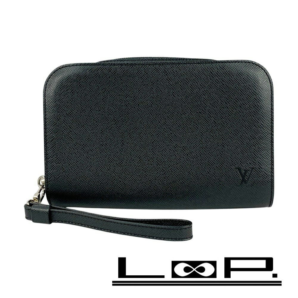 ルイヴィトン ■新同■ バイカル セカンドバッグ クラッチ 鞄 カバン タイガ ノワール シルバー M30182 【618345】11 【中古】