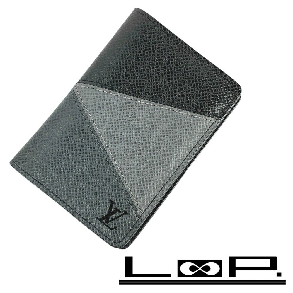 ■新同■　ルイヴィトン オーガナイザードゥポッシュ カードケース 名刺入れ タイガ ブラック M30729 【431548】9 【中古】のサムネイル