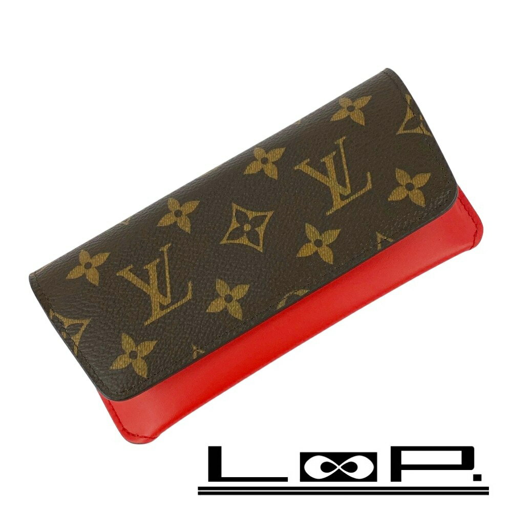 ルイヴィトン ■新同■IC■ エテュイ リュネット ウディ メガネケース 眼鏡 モノグラム レッド GI0372 【591648】11 【中古】