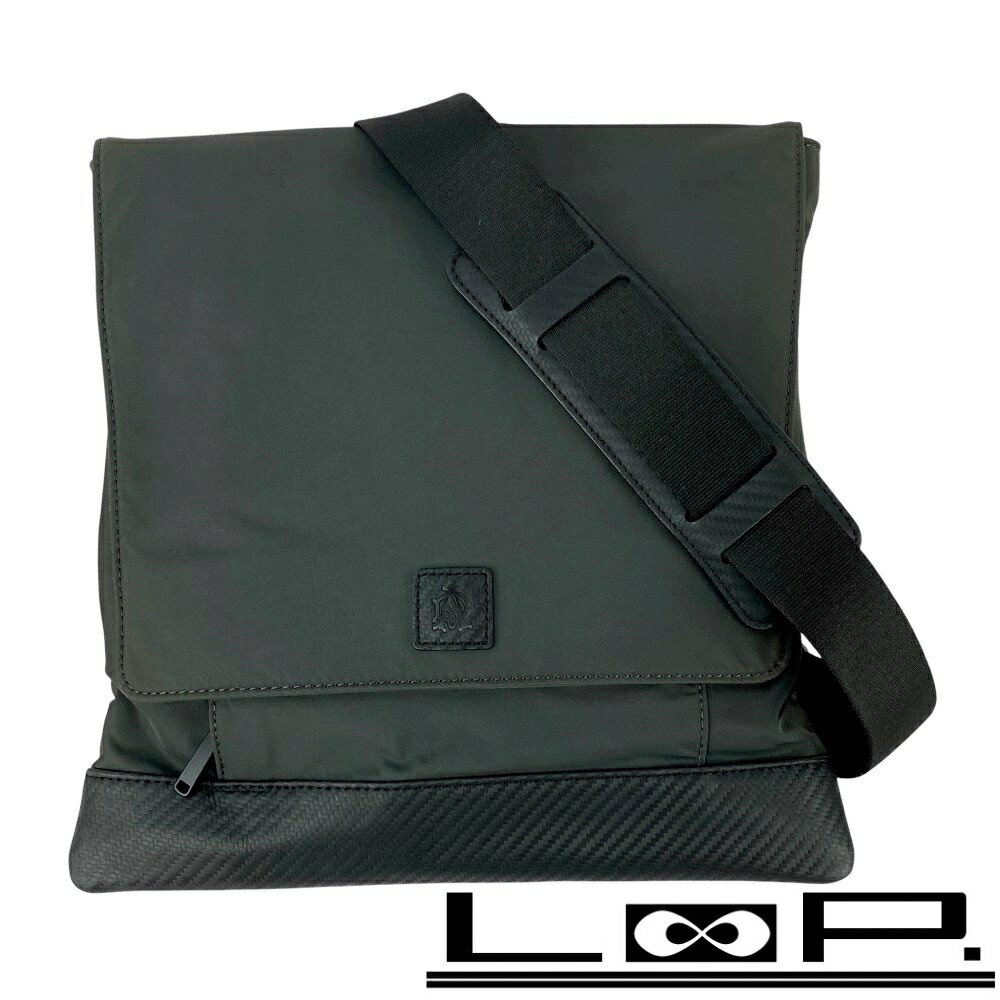 ダンヒル ■新同■ メッセンジャー ショルダー バッグ サコッシュ ナイロン ブラック 【550249】11 【中古】