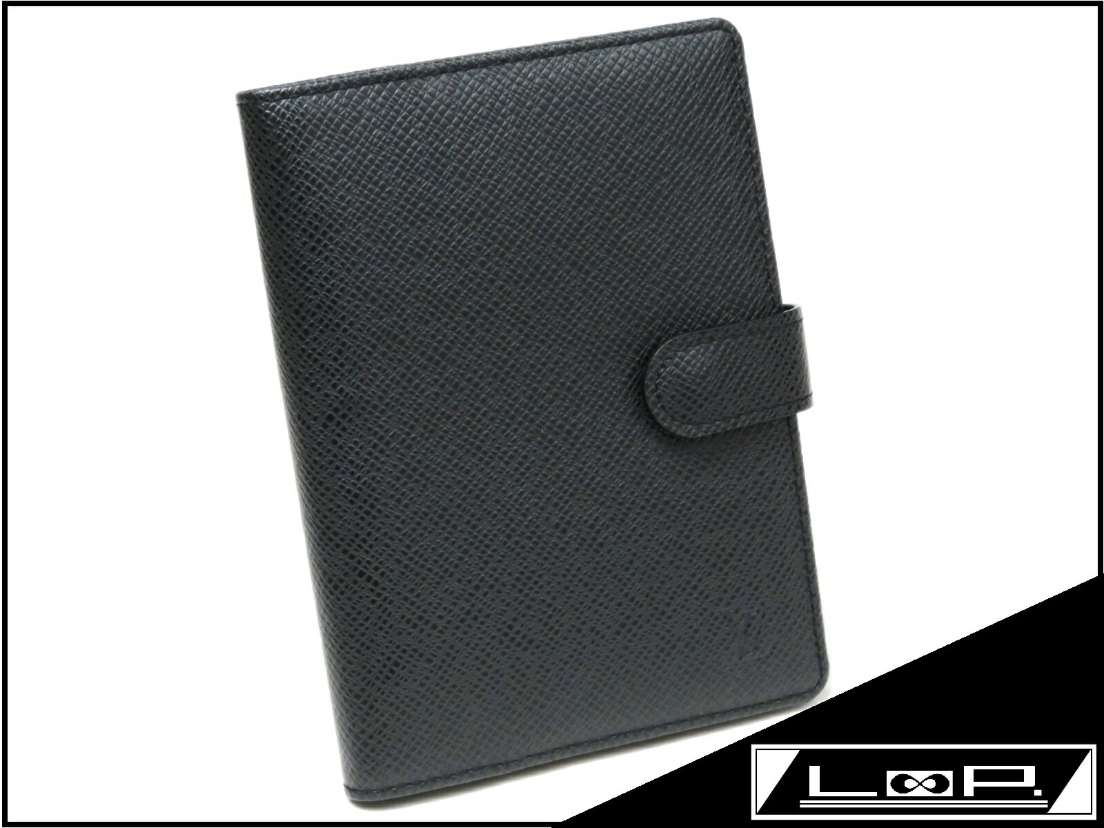 【新同】 LOUIS VUITTON ルイ・ヴィトン アジェンダ PM 手帳 カバー タイガ アルドワーズ ブラック 黒 クロ R20426 【A21692】 【中古】