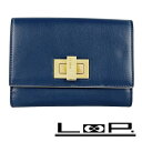 緊急値下げ ■美品■ フェンディ ピーカブー 二つ折り 財布 ウォレット レザー ネイビー グレー 8M0359 箱 【308451】7 【中古】