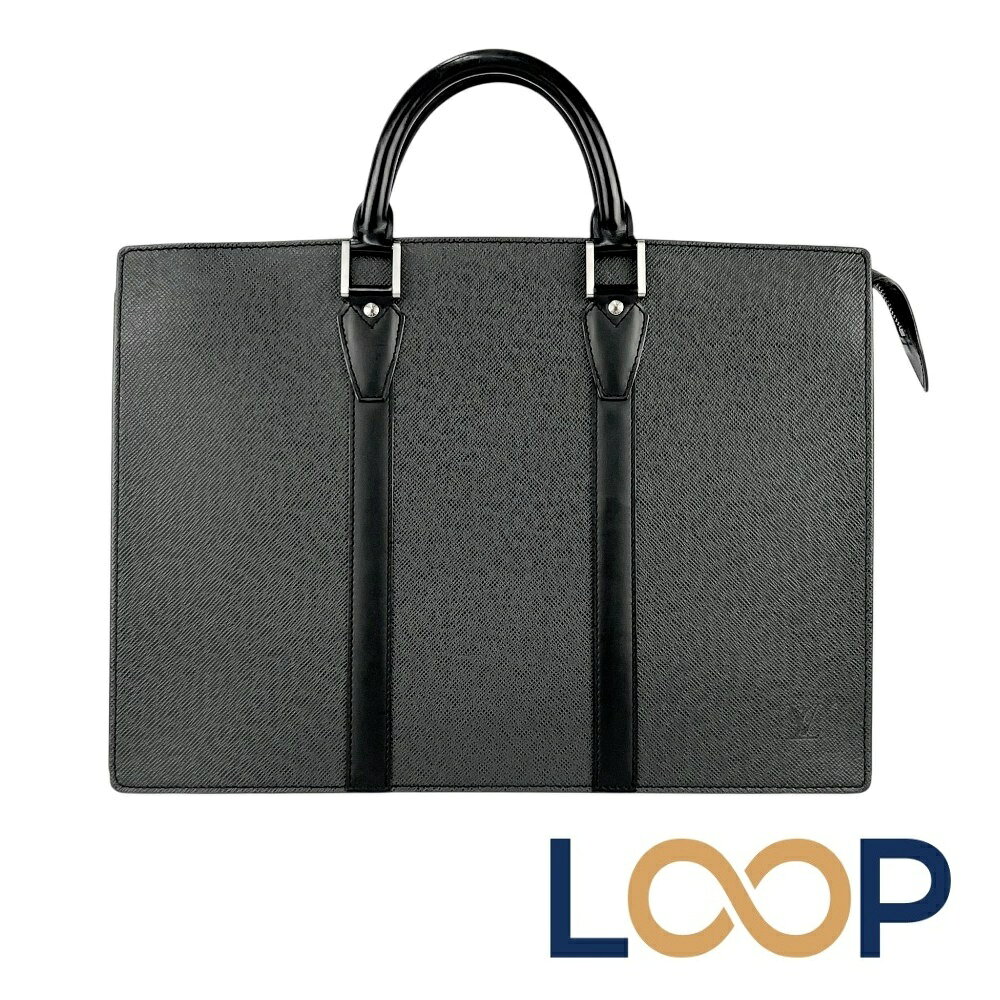 美品べたなし LOUIS VUITTON ロザン タイガ 黒 ビジネスハンド 736353_1.jpg
