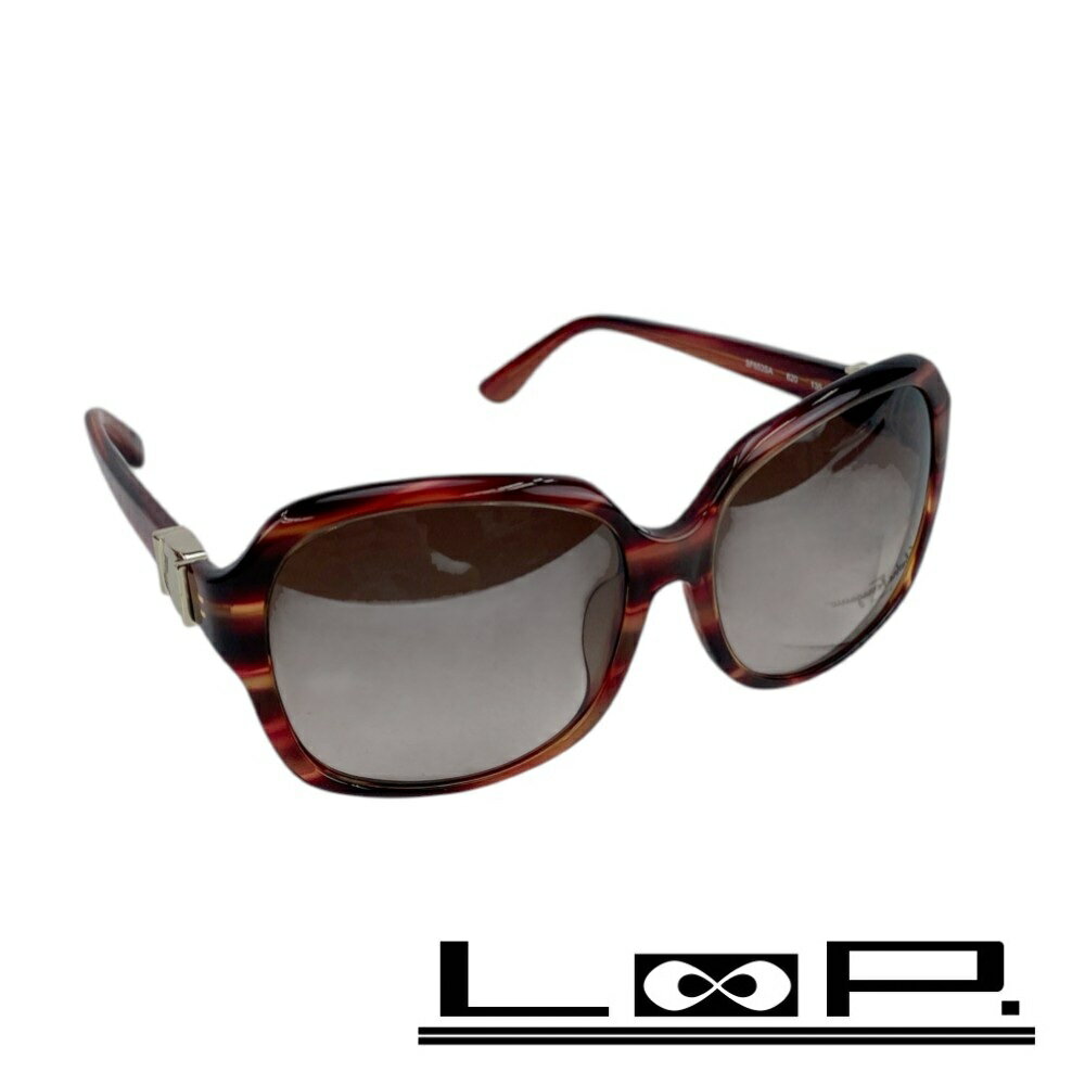 フェラガモ ■未使用■ サングラス 眼鏡 メガネ クリア レッド SF953SA 620 135 箱 【393754】7 【中古】(4.0)