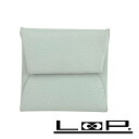 ■美品■ エルメス バスティア コイン ケース コンパクト シェーブル クレ W刻 箱 【394355】1 【中古】