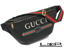 【未使用】 GUCCI グッチ ボディ バッグ ウエスト ショルダー ヴィンテージ ロゴ レザー ブ ...