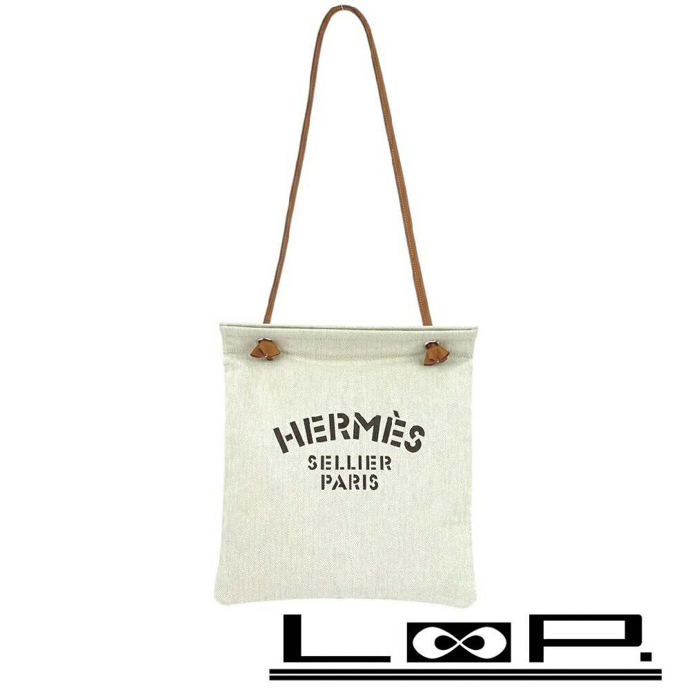 今だけSALE 美品 HERMES エルメス アリーヌ キャンバス ショルダー 