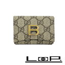 緊急値下げ ■中古■ グッチ ハッカー コンパクトウォレット 財布 三つ折り 6817000 PVC ベージュ 【281556】8 【中古】
