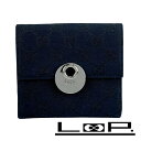 ■美品■ グッチ 二つ折り財布 財布 ウォレット GG キャンバス ブラック 120932 【408359】3 【中古】