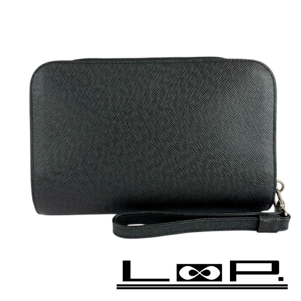 ■美品■　ルイヴィトン バイカル セカンド クラッチ バッグ タイガ ブラック アルドワーズ M30182 【399060】7 【中古】(4)