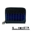 ■美品■ ルイヴィトン ジッピー コインパース ケース 小銭入れ 財布 クロコダイル ブルー ブラック N81609 箱 【410963】3 【中古】