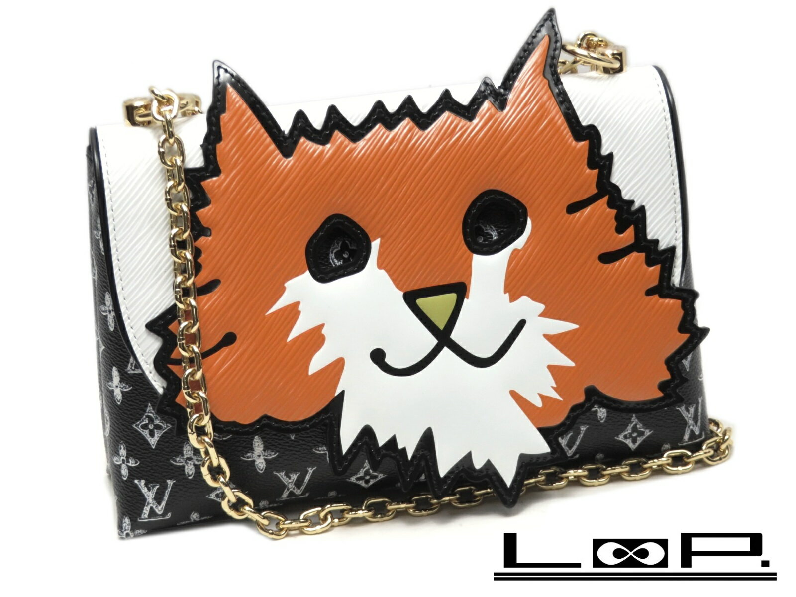 【限定 未使用】 LOUIS VUITTON ルイ・ヴィトン キャット ポシェット チェーン ショルダー バッグ キャット　グラム　猫　M52935 【A41310】 【中古】のサムネイル