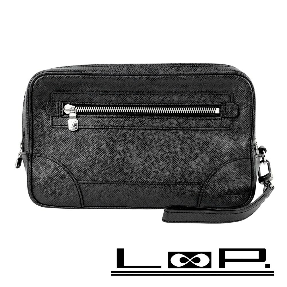 ルイヴィトン ■中古■ パヴェル セカンドバッグ クラッチ タイガ SS ブラック シルバー M31142 【593666】13 【中古】