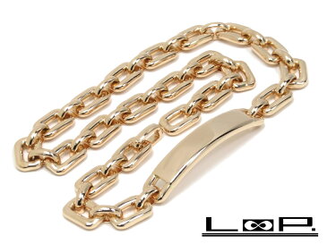 【定価140万 磨き済 新同】 RALPH LAUREN ラルフローレン チャンキー ブレス ネックレス ID ピンク K18 PG 750 RLR4121930 【A42508】 【中古】