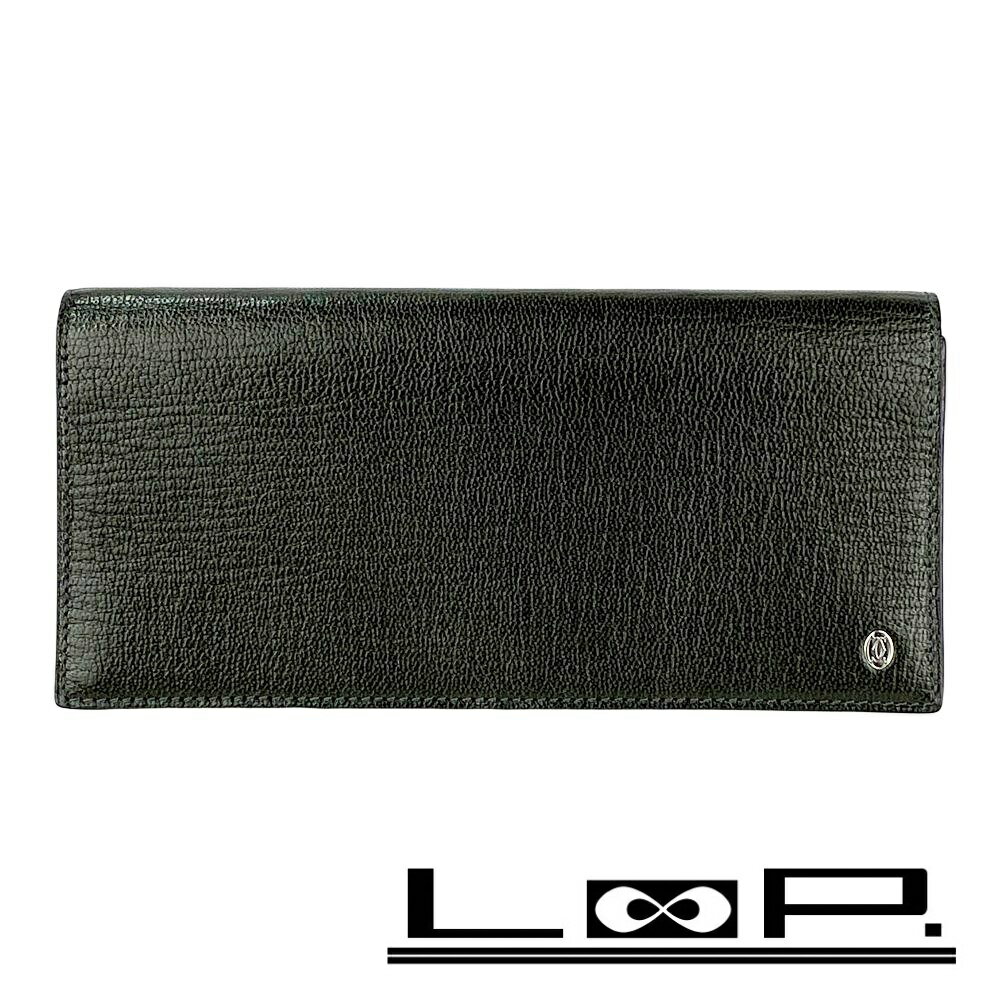 カルティエ ■新同■ パシャ 二つ折り 長財布 ウォレット レザー グレー パープル L3001106 箱 【580567】5 580567_1.jpg