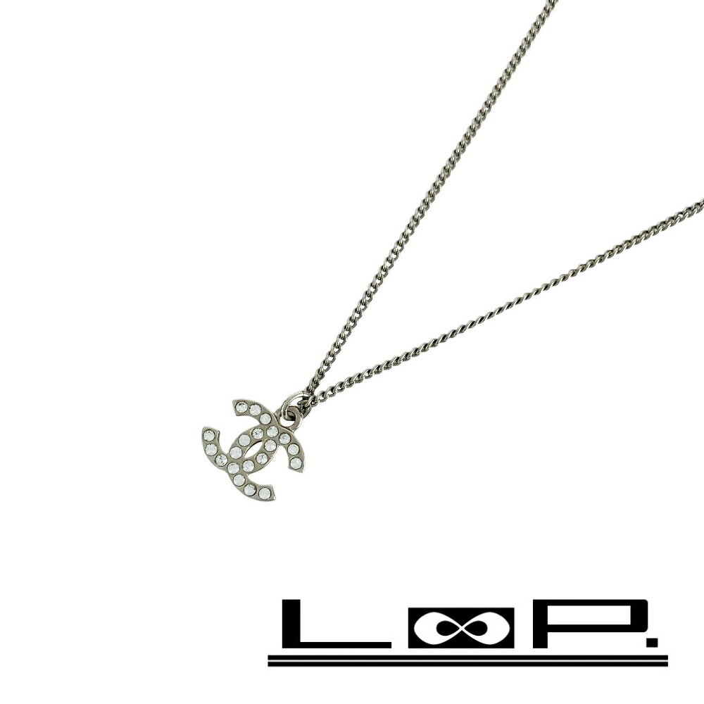 Rakuten - シャネル ■美品■ ココマーク ラインストーン ネックレス アクセサリー シルバー SS C12V 【603068】11 【中古】