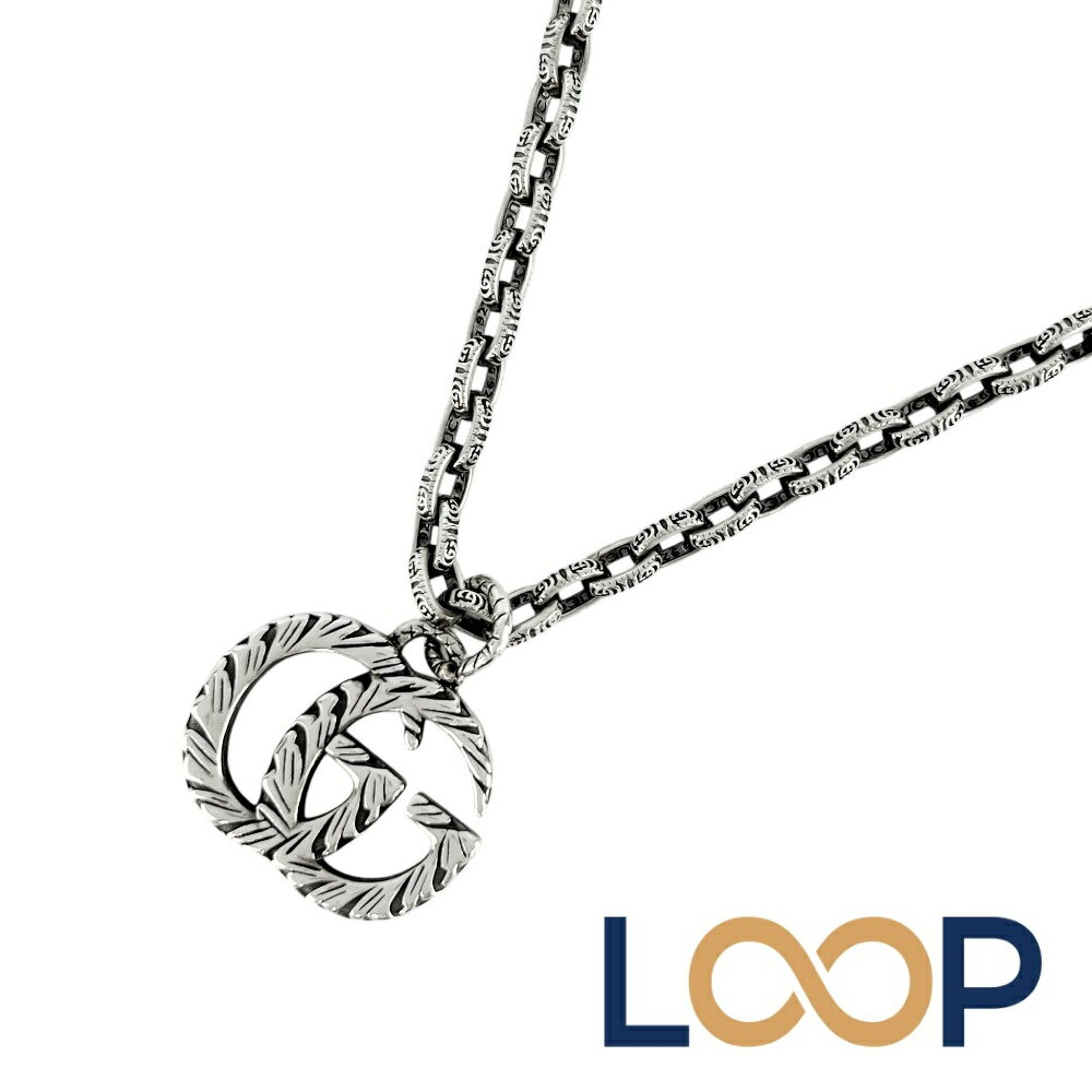 グッチ ■美品■60cm■ インターロッキング G ロング ネックレス アクセサリー SV925 ...