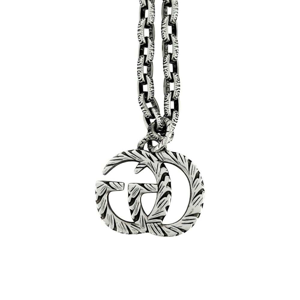 グッチ ■美品■60cm■ インターロッキング G ロング ネックレス アクセサリー SV925 ...