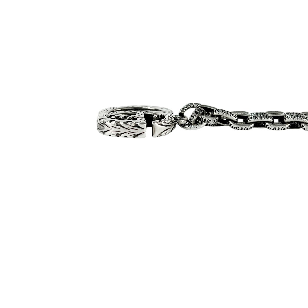 グッチ ■美品■60cm■ インターロッキング G ロング ネックレス アクセサリー SV925 ...