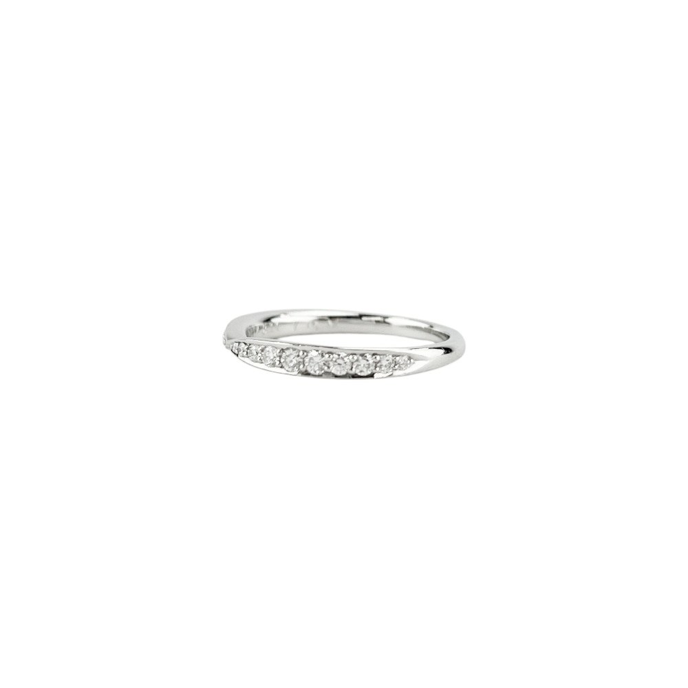 ティファニー ■美品■ ハーモニー リング 指輪 アクセサリー ダイヤ プラチナ PT950 シルバー 2.7g #10 【759369】13 【中古】