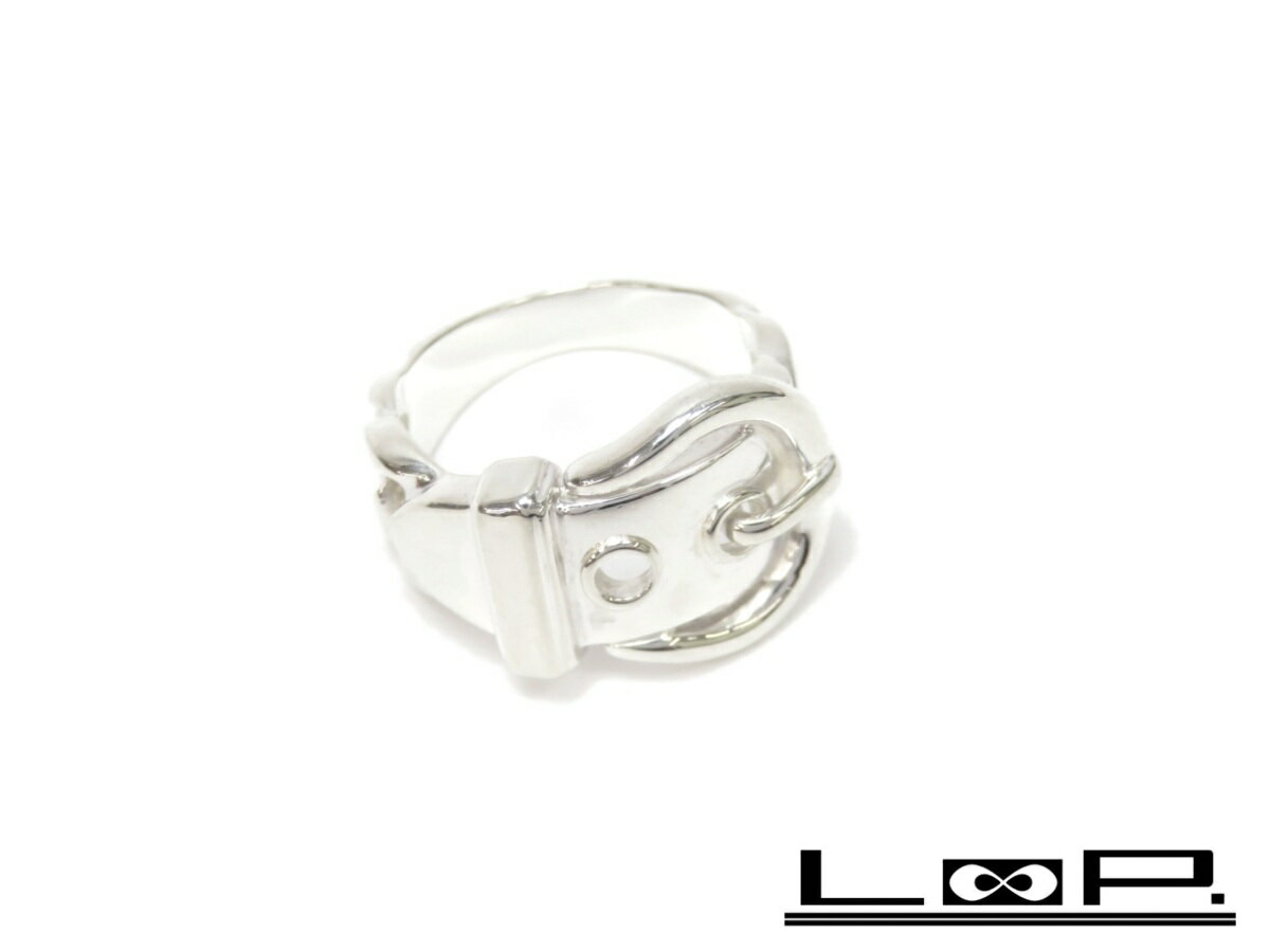 【磨き済 新同】 HERMES エルメス ブックルセリエ リング 指輪 アクセサリー ベルト シルバー SV 925 【A48367】 【中古】のサムネイル