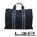■未使用■ エルメス フールトゥ MM トート バッグ キャンバス ブラック 【376276】5 【中古】
