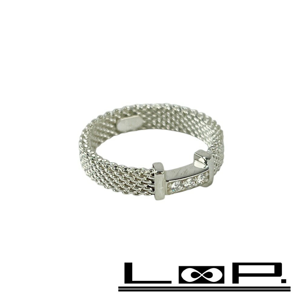 Other , Materials - ティファニー ■新同■磨き済■ サマセット メッシュ 指輪 リング アクセサリー シルバー SV925 7号 【633379】8 【中古】
