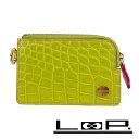 SALE!!!!■未使用■ チビナイル コインケース 小銭入れ ウォレット 財布 クロコ グリーン ピンク 【322686】8 【中古】