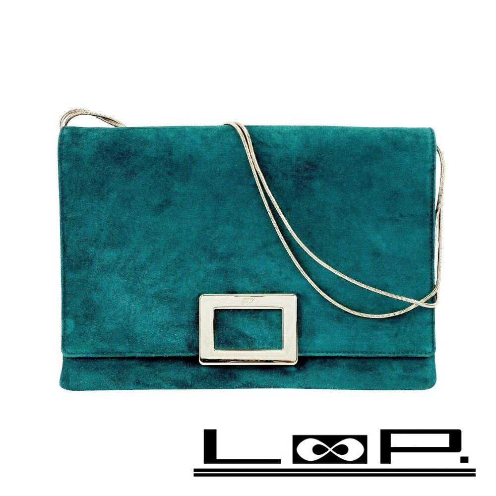 樂天商城 - ◆SALE◆ ロジェヴィヴィエ ■美品■ チェーンショルダー クラッチ バッグ スネークチェーン スエード グリーン 【445286】7 【中古】