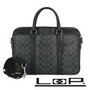 SALE!!!!■中古■ コーチ 2way ビジネス ショルダー バッグ シグネチャー レザー PVC ブラック F54803 【322587】4 【中古】
