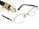 ◆SALE◆ ■美品■ ブルガリ メガネ 眼鏡 度入り ラインストーン ブラック ゴールド K18 YG750 54□15 140 【65187】 【中古】(4)