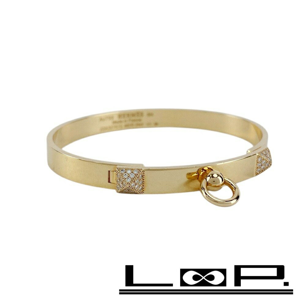■美品■　エルメス コリエドシアン バングル アクセサリー ピンクゴールド ダイヤモンド K18 PG750 D0.24 【419690】5 【中古】のサムネイル