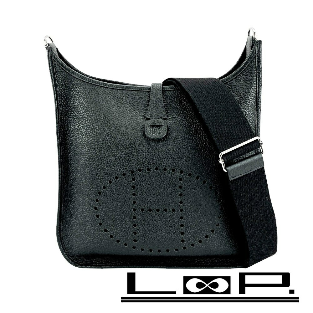 エルメス ■新同■ エブリン 3 PM ショルダー バッグ トリヨン SS ノワール シルバー W刻 【429590】7 【中古】
