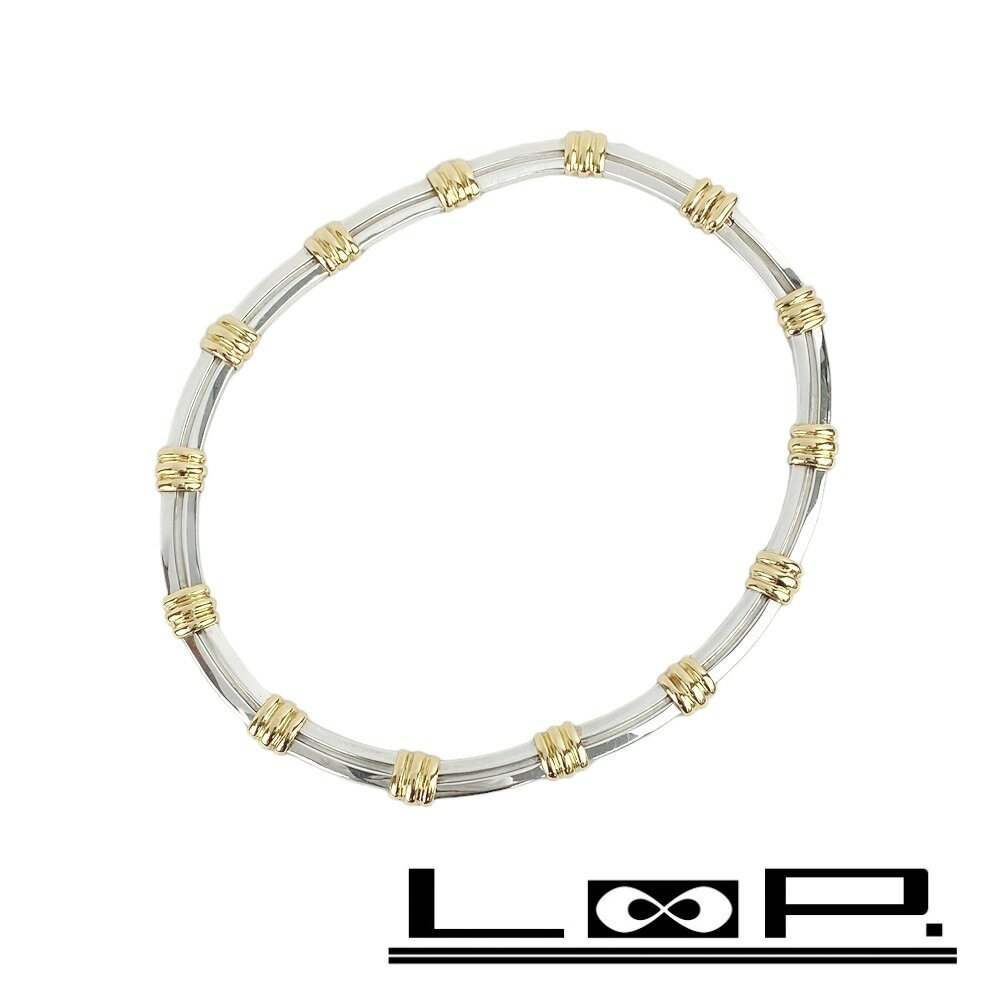 ■新同■　ティファニー ヴィンテージ チョーカー コンビ シルバー ゴールド SV K18 YG 【126093】 【中古】のサムネイル