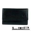 ■中古■IC■ ルイヴィトン ミュルティクレ6 6連 キーケース エピ ブラック M63812 箱 【398094】5 【中古】