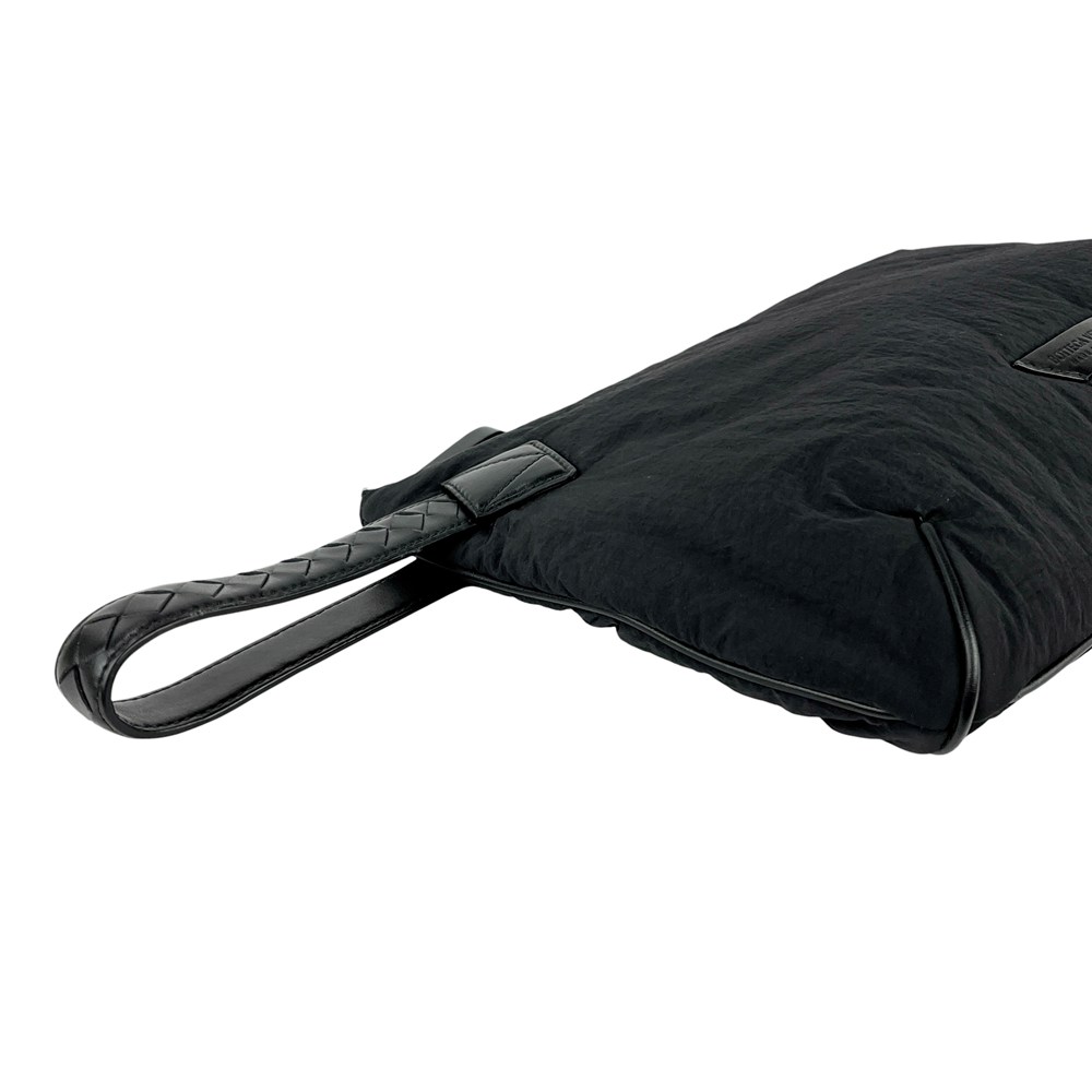 ボッテガヴェネタ ■美品■ クロスロード クラッチ セカンド バッグ ファッション ナイロン レザー ブラック 【562594】10 【中古】