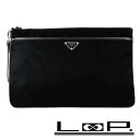 SALE!!!!■新同■ プラダ トライアングルロゴ クラッチ バッグ テスート ナイロン ブラック 2VN012 【293795】6 【中古】