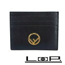 ■新同■ フェンディ パス カード ケース コンパクト レザー GP ブラック 【404597】1 【中古】