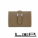 SALE!!!!■美品■ エルメス ベアン ミニ 名刺 カード ケース 財布 エプソン エトゥープ D刻 箱 【317699】3 【中古】
