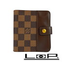 ■美品■ ルイヴィトン コンパクトジップ 2つ折り 財布 ダミエ N61668 【386299】1 【中古】