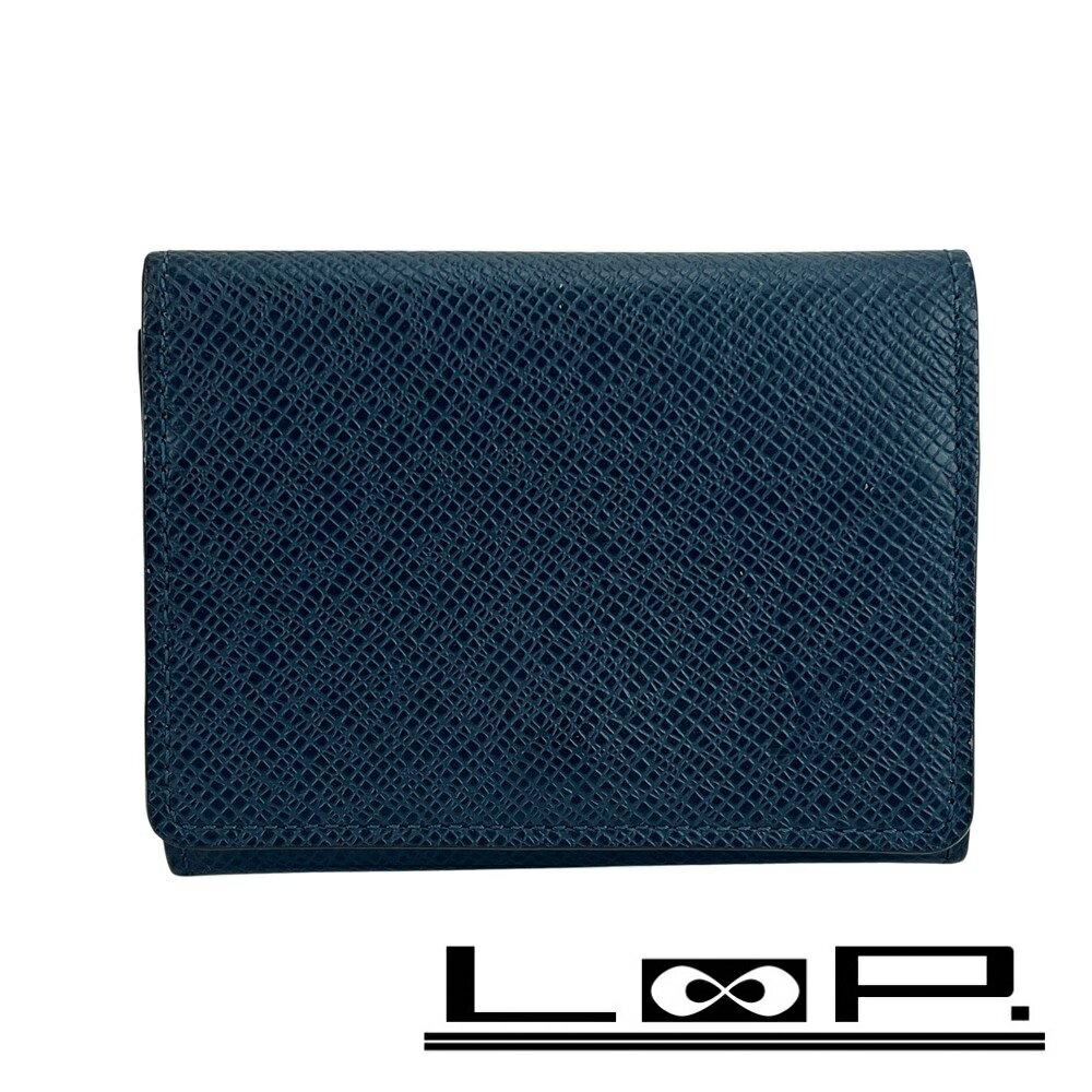 ルイヴィトン ■美品■ アンヴェロップ カルト ドゥ ヴィジット カードケース 名刺入れ タイガ ネイビー M64022 【532399】5 【中古】...